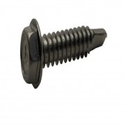 SUBURBAN BOLT AND SUPPLY Machine Screw, 1 in, Plain Stainless Steel Hex Head Hex Drive A2090140116HWT